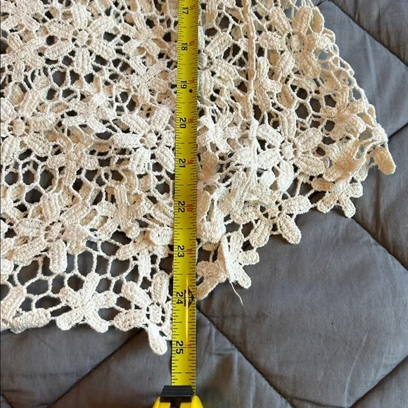 Cream Crochet Tank Top - Picture 6 of 6